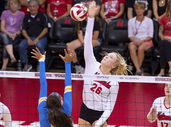 nebraska volleyball Lauren Stivrins 