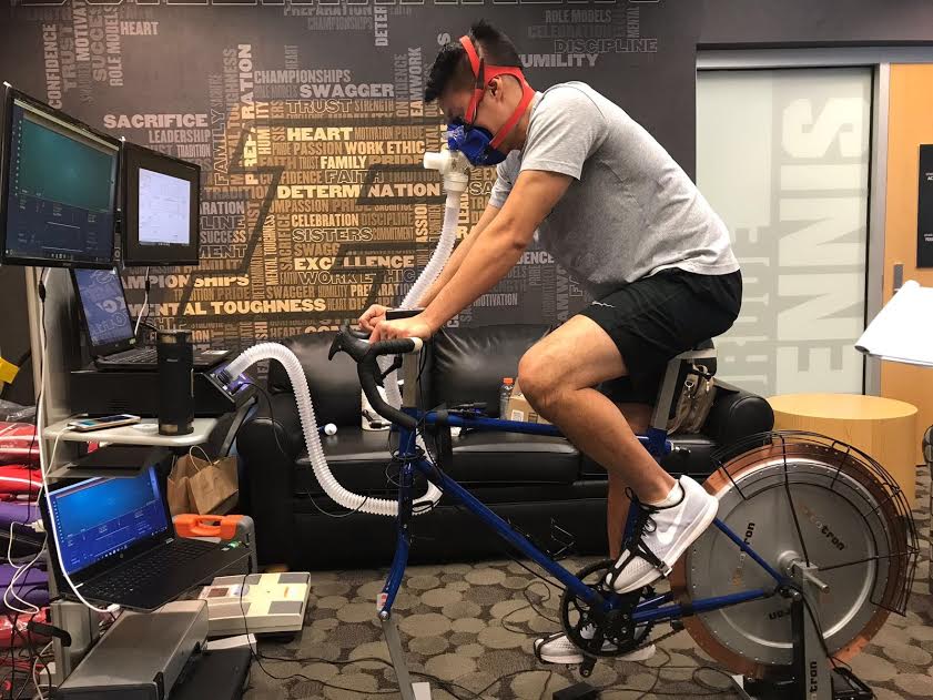 First-Cardio-Performance-athlete using V02 Max