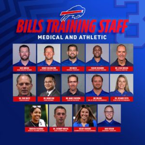 Buffalo Bills athletic training, medical staff to be honored at ESPYS