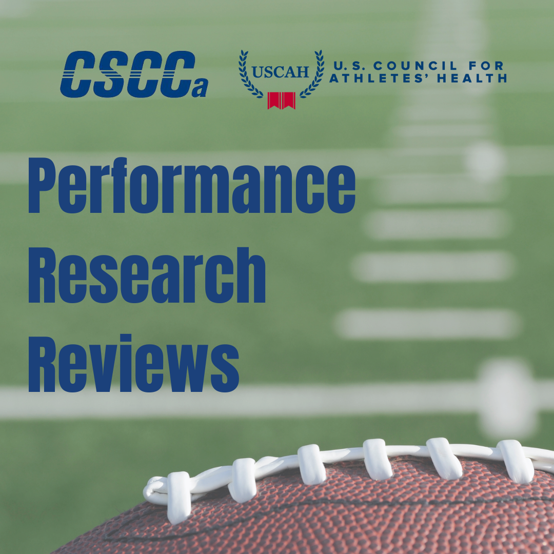 November Performance Research Reviews - Training & Conditioning